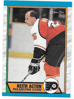1989-90 OPC #254 Keith Acton Philadelphia Flyers