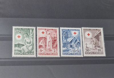 1949 PUNAINEN RISTI SARJA **, LAPE 361-364