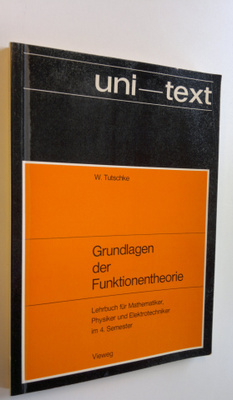 Wolfgang Tutschke : Grundlagen der Funktionentheorie - Le...