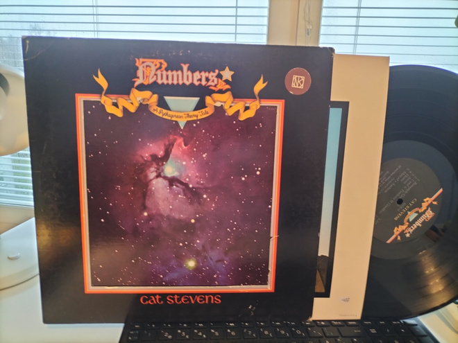 CAT STEVENS, Numbers, LP + Booklet US -75  SIISTI KUNTO !!