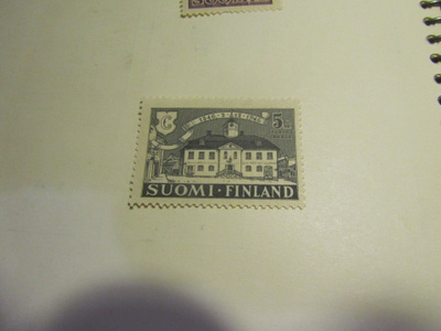 1946 porvoon 600 vuotisjuhla 5 mk, postituore