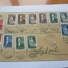 1941 Porvoo presidenttimerkkejä 12 kpl kuorella - pikkukuva 1