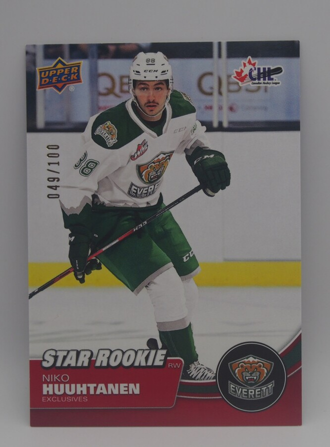 2021-22 CHL Exclusives Niko Huuhtanen /100