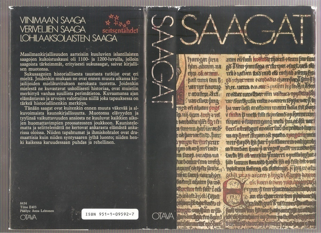 [ Mäntylä, Jyrki ]: Saagat, Otava 1987, skp, K3