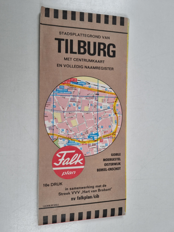 Stadsplattegrond van Tilburg met centrumkaart en volledig...