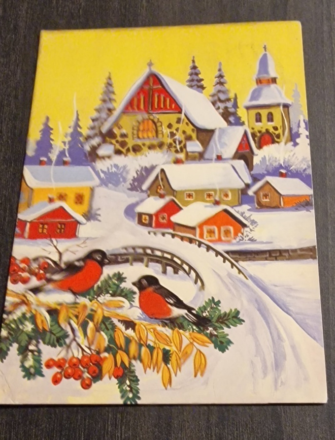 Joulukortti, kulkenut joulukortti/ postikortti