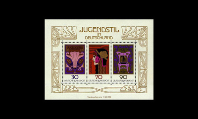 Saksa 923-5BL14 ** Jugendtyyli 75v (1977)