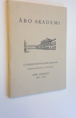 Åbo Akademi : Undervisningsprogram administrativa uppgift...