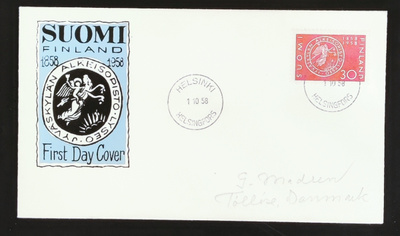 1958 FDC Jyväskylän lyseo 100 vuotta