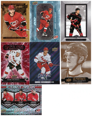 7 x ANDREI SVECHNIKOV Hurricanes, Erikois/Parallel Kortteja