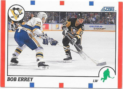 1990-91 Score #255 Bob Errey Pittsburgh Penguins