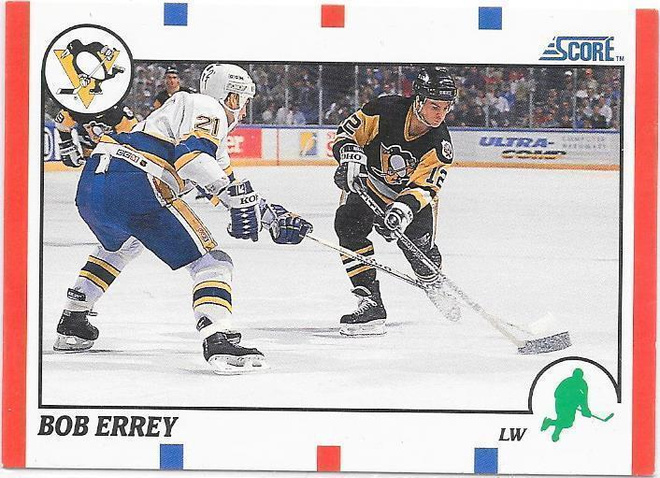 1990-91 Score #255 Bob Errey Pittsburgh Penguins