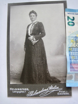 VANHA Kabinetti Valokuva Parempi Rouva KOMEA 1900-l