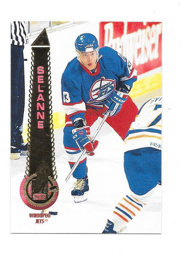 1994-95 Pinnacle #25 Teemu Selänne Winnipeg Jets