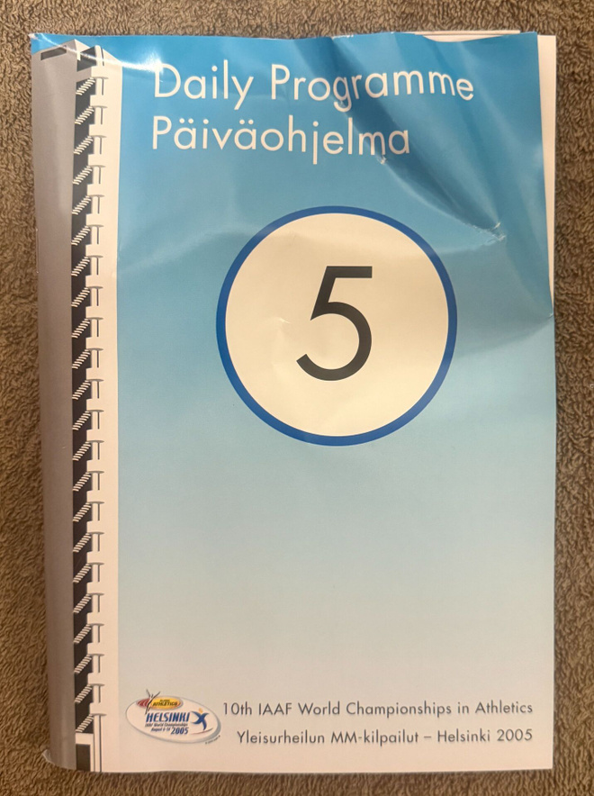 YLEISURHEILUN MM 2005 PÄIVÄOHJELMA 5 - 10.8.2005