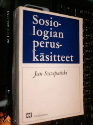 Jan Szczepanski SOSIOLOGIAN PERUSKÄSITTEET ( 2 p. 1970 )