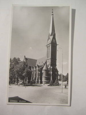 VANHA Postikortti Kotka 1950-l Alkup.Mallikappale