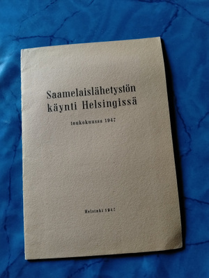 saamelaislähetystön käynti helsingissä 1947