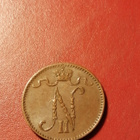 *Suomi *  1 penniä  *1905  *   Copper/Kupari *1+/EF - pikkukuva 2