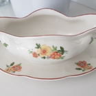Rigas porcelana fabrika Vintage Kastikeastia lautasella - pikkukuva 1