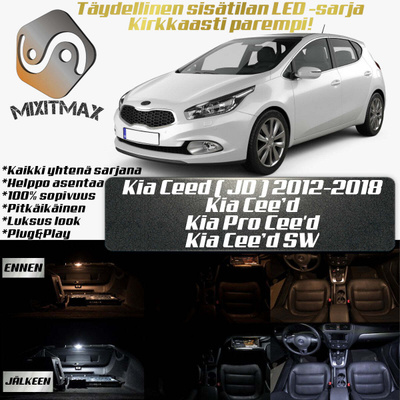 Kia Ceed (JD) Sisätilan LED-sarja 11-osainen