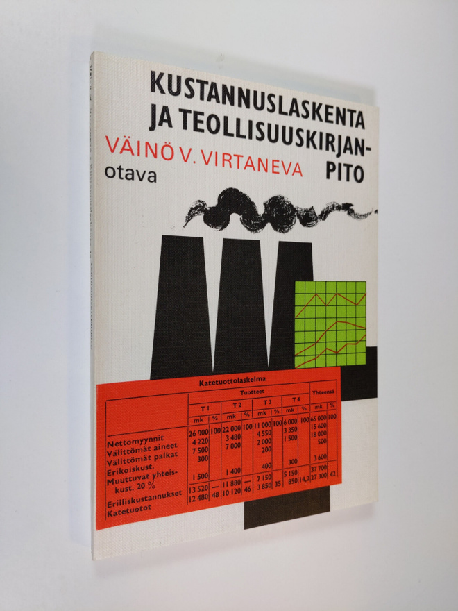 Väinö V. Virtaneva : Kustannuslaskenta ja teollisuuskirja...