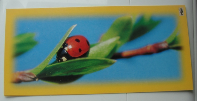 NO 3865 - LEPPÄKERTTU - kortin koko = 10 x 22 cm