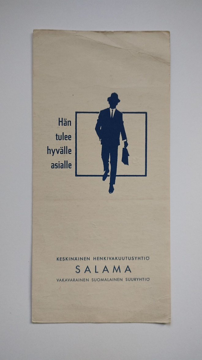 Vakuutusyhtiö Salama Vakuutus tarjous V.1968