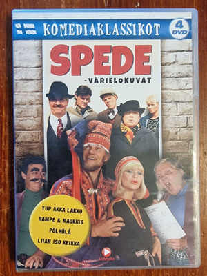 Komediaklassikot SPEDE-värielokuvat (4 disc) - Dvd box