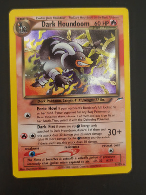 Pokemon kortti Dark Houndoom Neo Destiny Holo 7/105