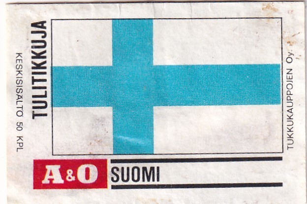 Suomi, Tulitikkuja ,  A & O      b586