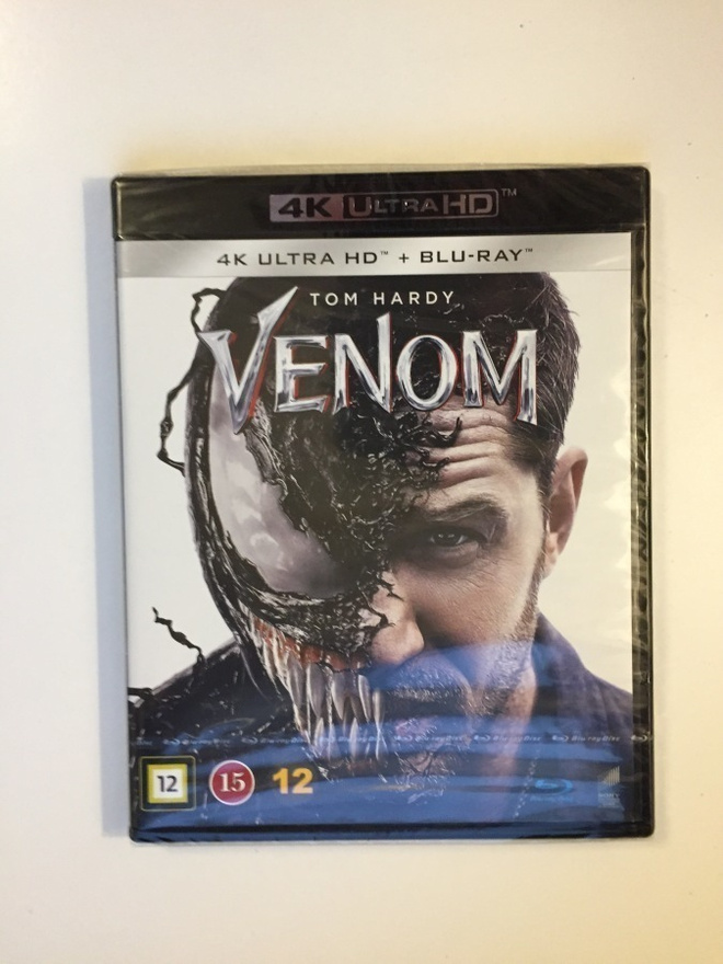 Venom (4K Ultra HD + Blu-ray) Tom Hardy (UUSI) 2018