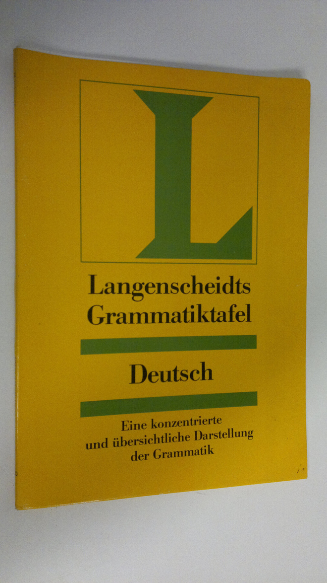 Dr. Heinz F. Wendt : Langenscheidts Grammatiktafel Deutsc...