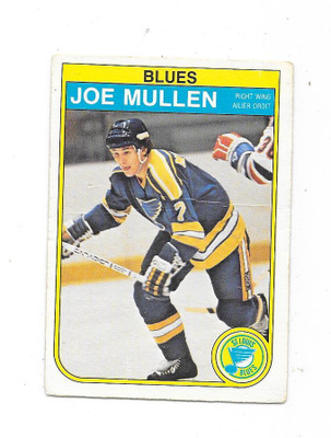 1982-83 OPC #307 Joe Mullen , St Louis Blues RC