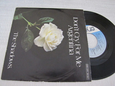 The Shadows don't cry for me argentina 7 45 Saksa 1978