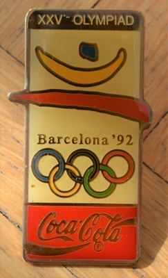 Barcelona ’92 XXV Olympia / Coca-Cola -pinssi