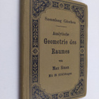 Max Simon : Analytische Geometrie des Raumes - pikkukuva 1