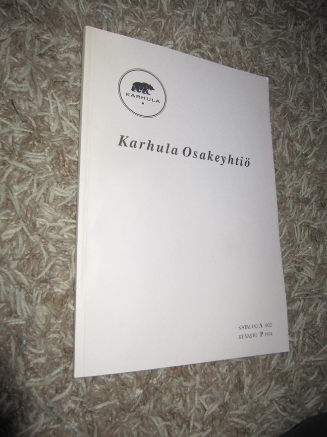 Karhula Osakeyhtiö kuvasto A-P 1932-1934 näköispainos