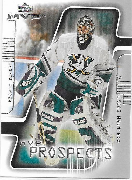2001-02 Upper Deck MVP #189 Gregg Naumenko Anaheim MV