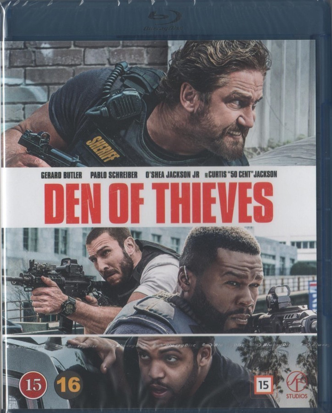 Den of Thieves (Blu-ray) Gerard Butler (2018) UUSI