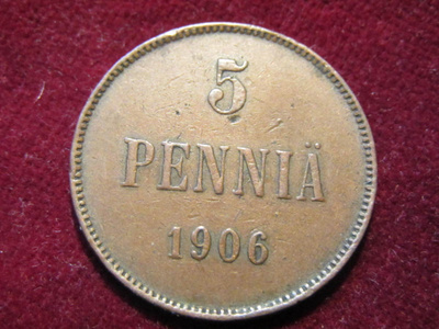 5 penniä 1906