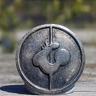 Fazer Hopeinen merkki 5 leimalla. Halkaisija - 17 mm. - pikkukuva 5