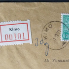 Kirjattu kirje postista KIMO 1971 käyttömerkein Hkiin - pikkukuva 2