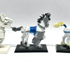 WHFB - 3kpl High Elf Silver Helms ratsuja [F84] - pikkukuva 2