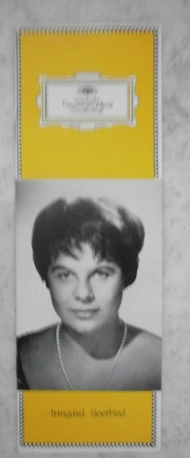 Irmgard Seefried - laulajatar (sopraano),esite ohjelmistosta