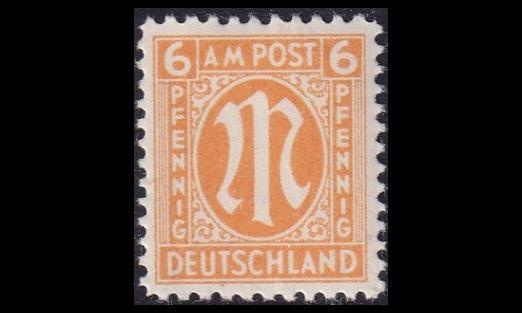 Bizone 20 ** Saksalainen paino 6 Pf (1945)