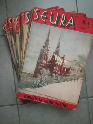 SEURA lehden 1944 vuosikerta kaikki numerot 1 -52.