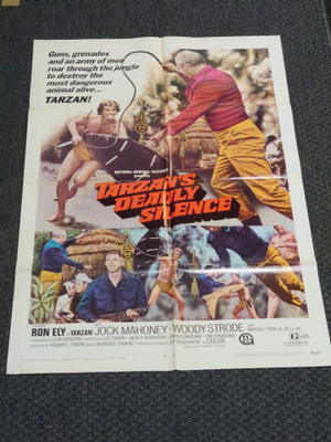 Tarzan's Deadly Silence - elokuvajuliste ( 104 x 69 cm )
