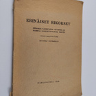 Brynolf Honkasalo : Erinäiset rikokset : oppikirja valmis... - pikkukuva 1