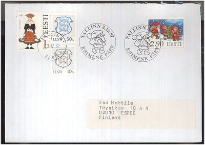 Viro Mi 313 FDC Suomeen